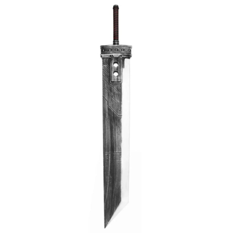 Giant Buster Foam Sword with Black & Red Handle - Final Fantasy VII
